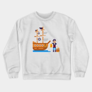Pirate ship Crewneck Sweatshirt